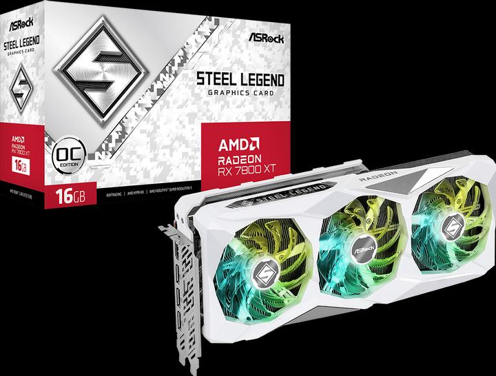 Image du produit AsRock Radeon RX 7800 XT Steel Legend (16 Go)
