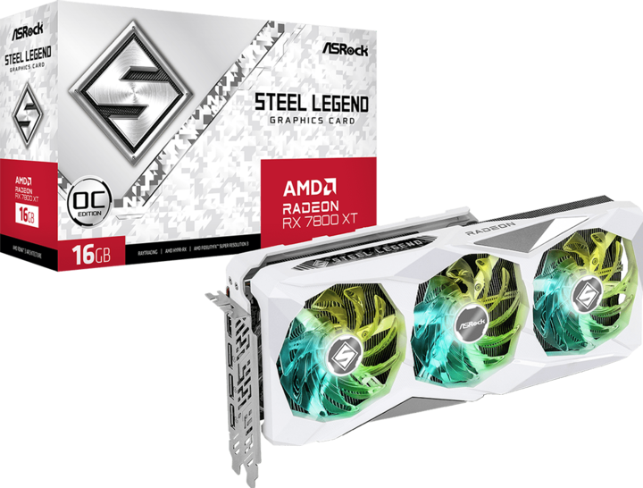 Actual product image AsRock Radeon RX 7800 XT Steel Legend (16 GB)
