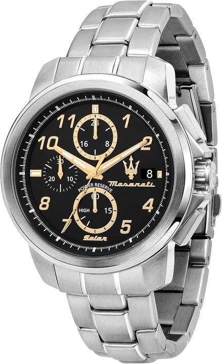 Image du produit Maserati Successo Solar Édition Limitée, Analogique à Quartz avec Fonction Solaire (Montre analogique, 44 mm)