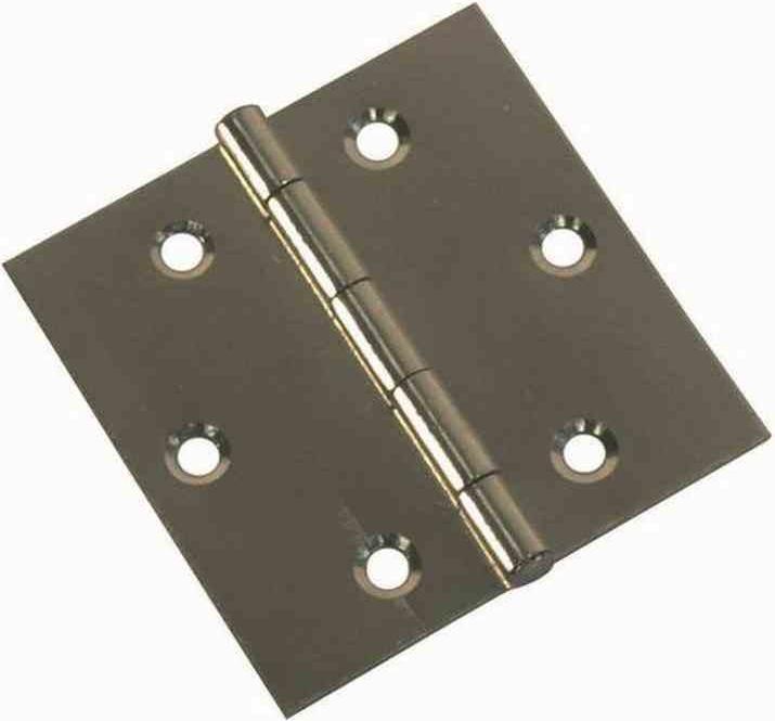 Productafbeelding GAH Scharnier Hoogte 60 mm Breedte 90 mm Dikte 1,25 mm Roestvrij staal breed