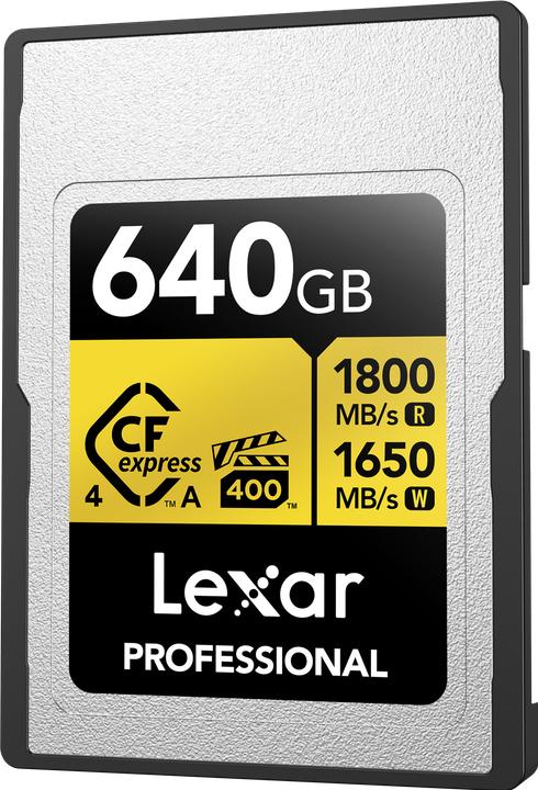 Produktbild Lexar 1800MB/s CFexpress4.0 A 640GB Gold (640 GB, CFexpress Typ A)