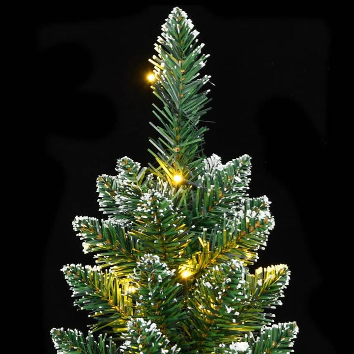 Produktbild vidaXL Künstlicher Weihnachtsbaum Tannenbaum Christbaum Schlank 300 LEDs 180cm (180 cm)