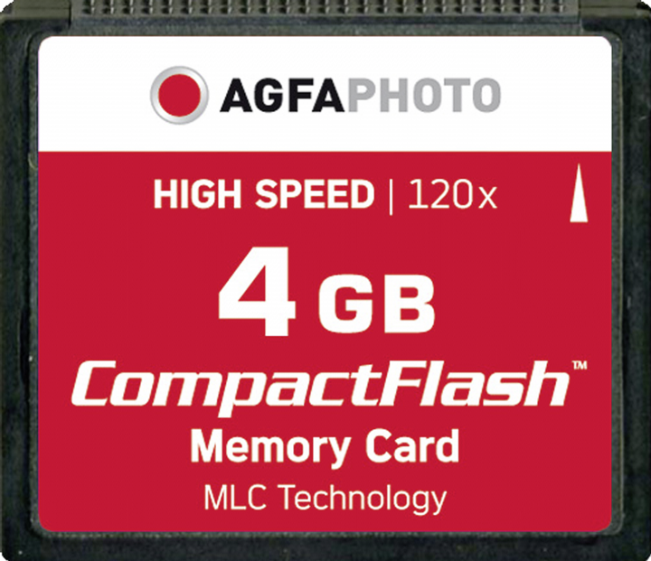 Image du produit AGFAPHOTO Compact Flash 4GB High Speed 120x MLC (4 Go, CF)
