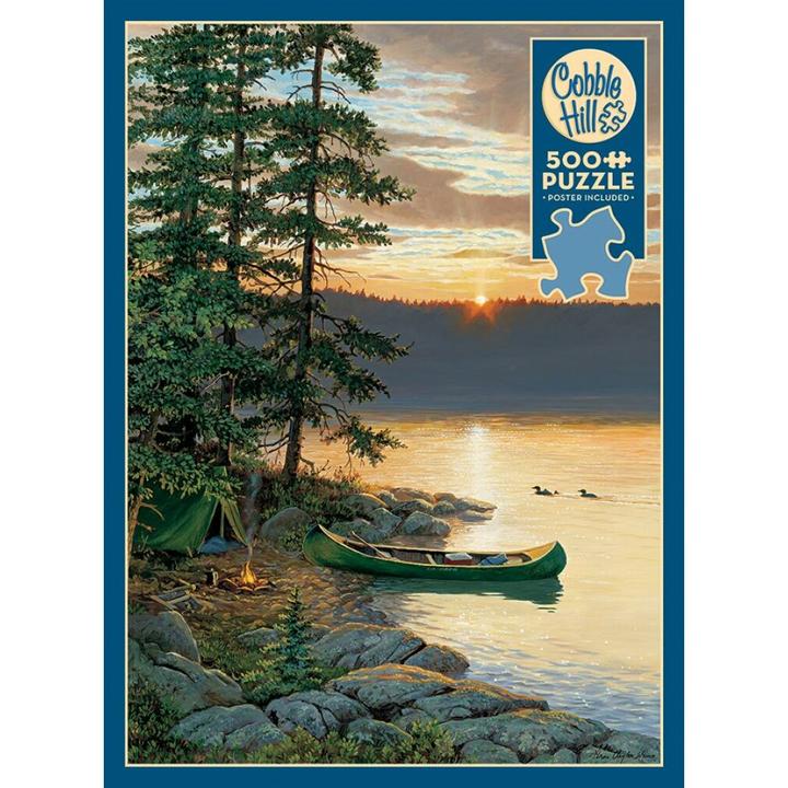 Actual product image Cobble Hill Canoe Lake 500 parts (500 pieces)