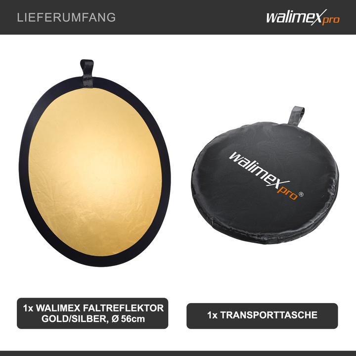 Actual product image Walimex Folding reflector Ø56cm (Folding reflector, 56 cm)