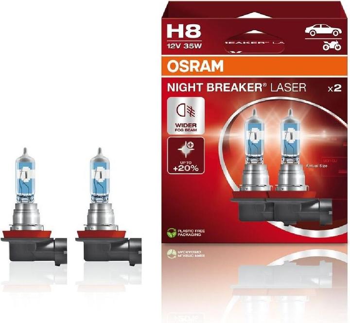 Produktbild Osram 64212NL-2HB Halogen Leuchtmittel Night Breaker® Laser Next Generation H8 3 (H8)