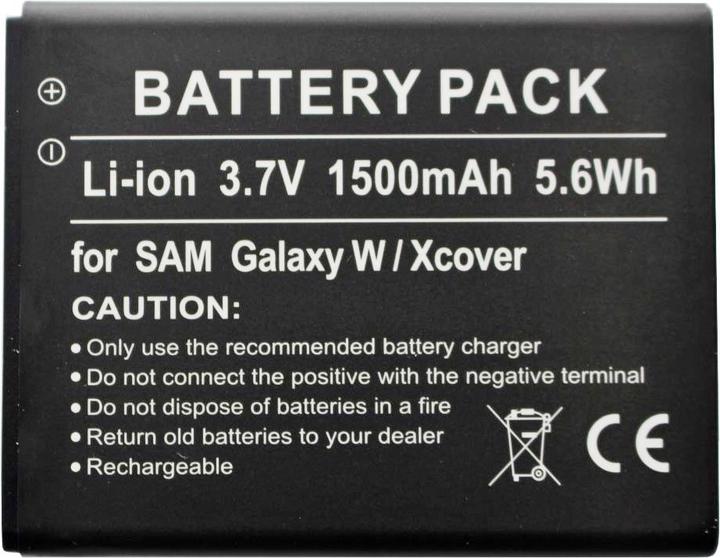 Actual product image Samsung Galaxy W battery, Galaxy S WiFi 3.6, Galaxy Xcover, Omnia W, Wave 3, GT-i8150