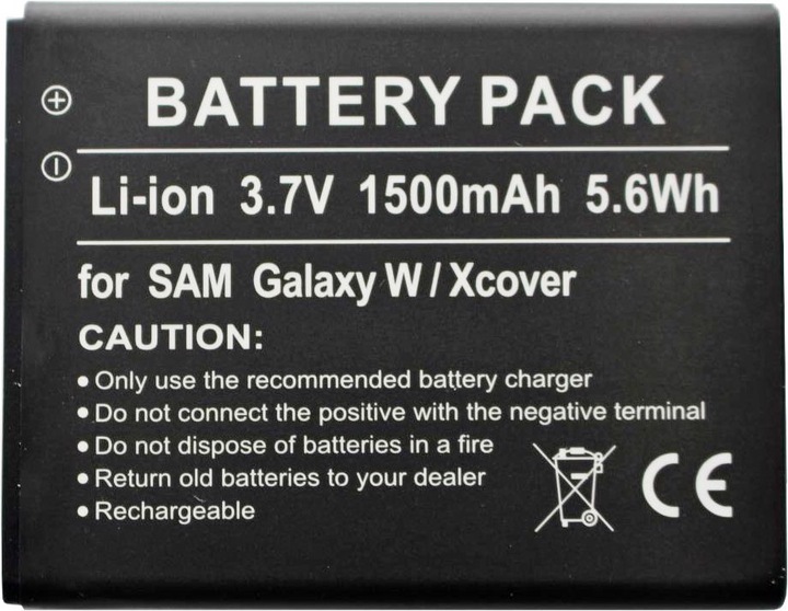 Produktbild Samsung Akku Galaxy W, Galaxy S WiFi 3.6, Galaxy Xcover, Omnia W, Wave 3, GT-i8150