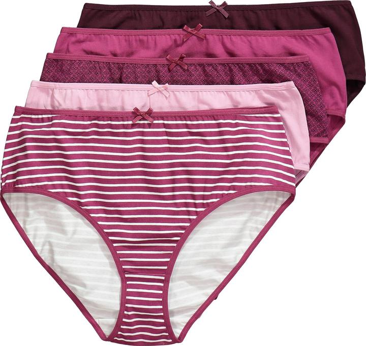 Actual product image Ulla Popken 5 Pack of Midi Briefs- Tile Print (50, 52)