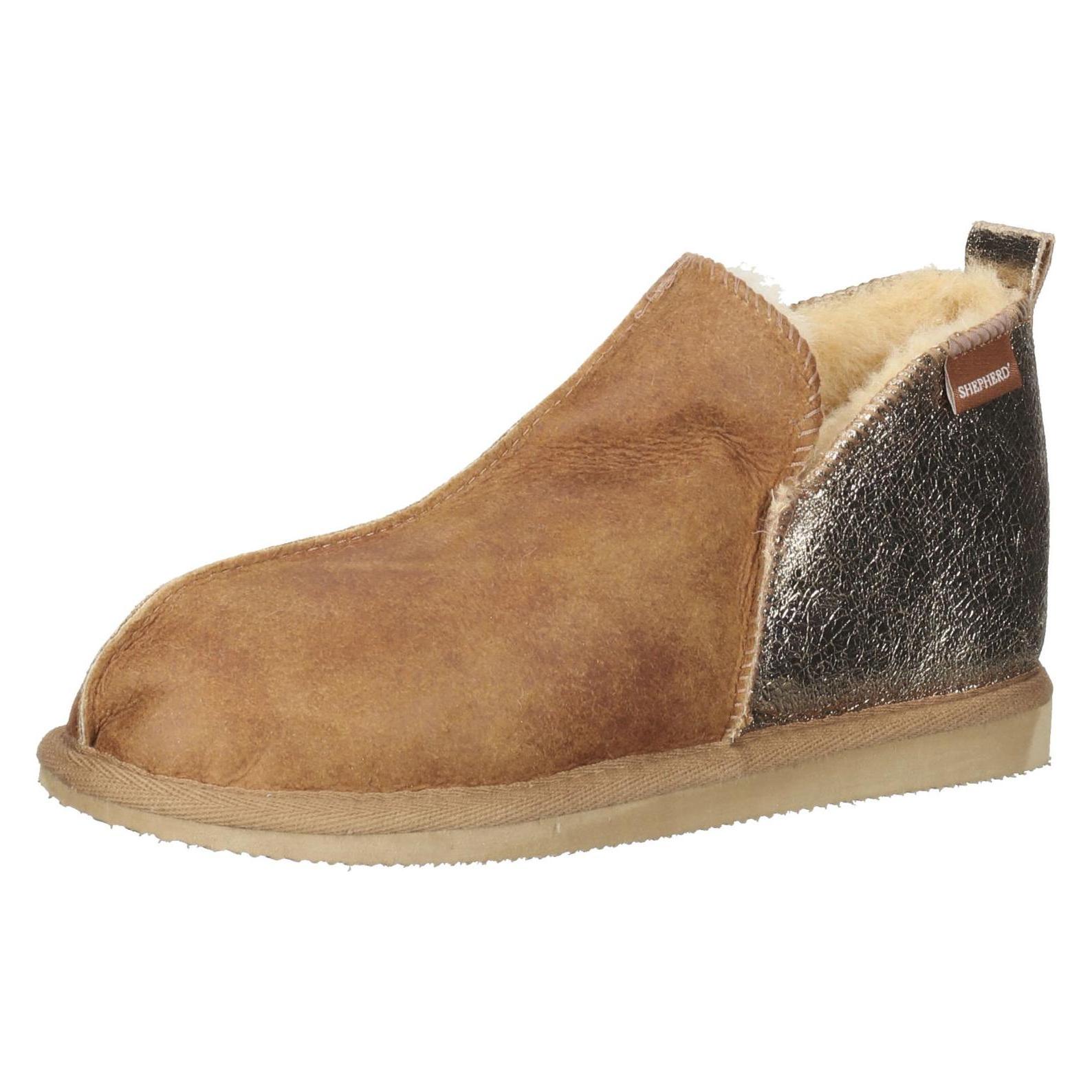 Shepherd Of Sweden, Damen, Hausschuhe, Hausschuhe - 90959, Braun, Gold, (39)