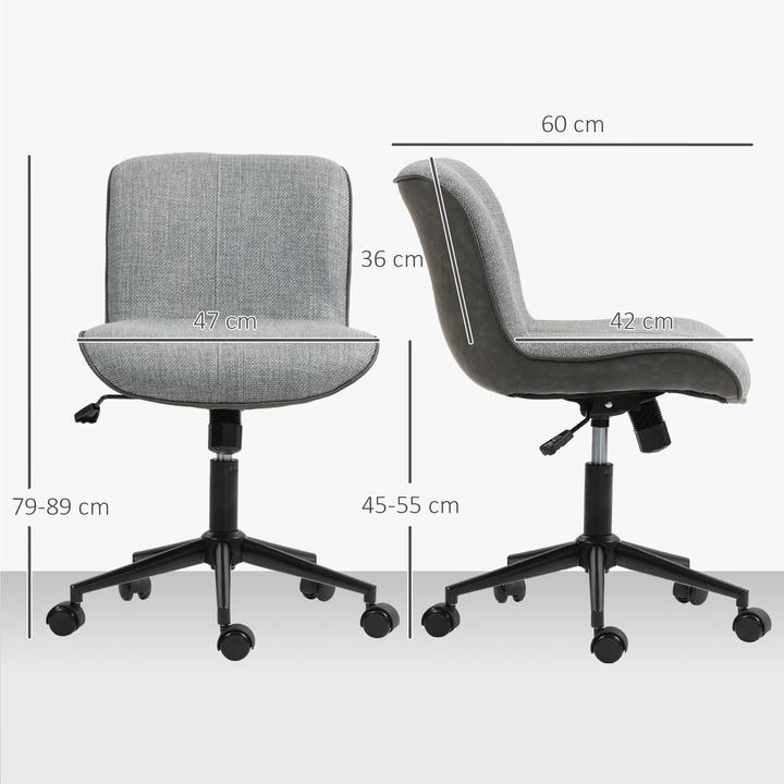 Produktbild Homcom Bürostuhl Polyester, Schaumstoff Dunkelgrau