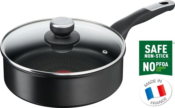 Productafbeelding Tefal Onbeperkt Hapjespan met deksel 24 cm (24 cm, Koekenpan, Aluminium)