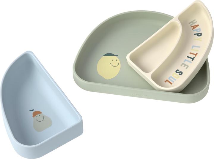 Productafbeelding Lässig Kinderteller & Breischalen Silikon Trennschalen Set Section Dish Set