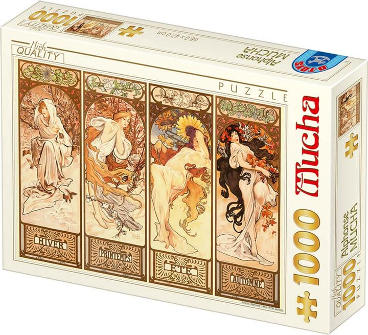 Immagine prodotto D-Toys Puzzle 1000 Alfons Mucha, Quattro stagioni (1000 pezzi)