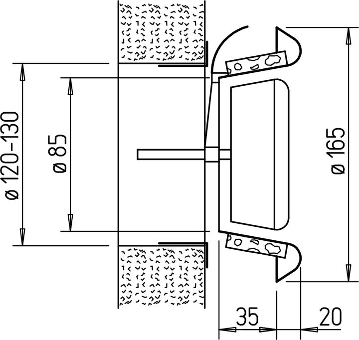 Produktbild Helios Kunststoff-Tellerventil KTVA 125 Luftdurchlassventil 4010184009429