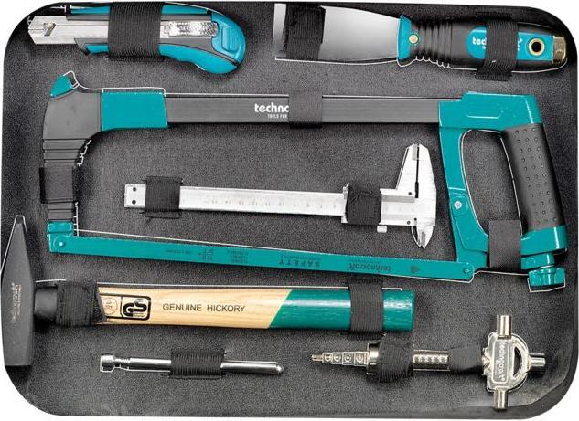 Produktbild technocraft ABS-Werkzeugkoffer PRO CHROME 152-tlg (152 Teile)