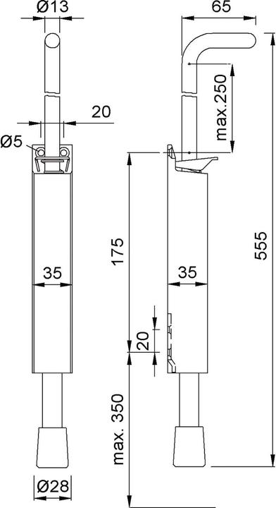Produktbild Kws Türfeststeller 1048 (1 Stk.)