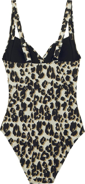Actual product image Regatta Womens/Ladies Sakari Leopard Print Tummy Control One Piece Swimsuit (40 D)