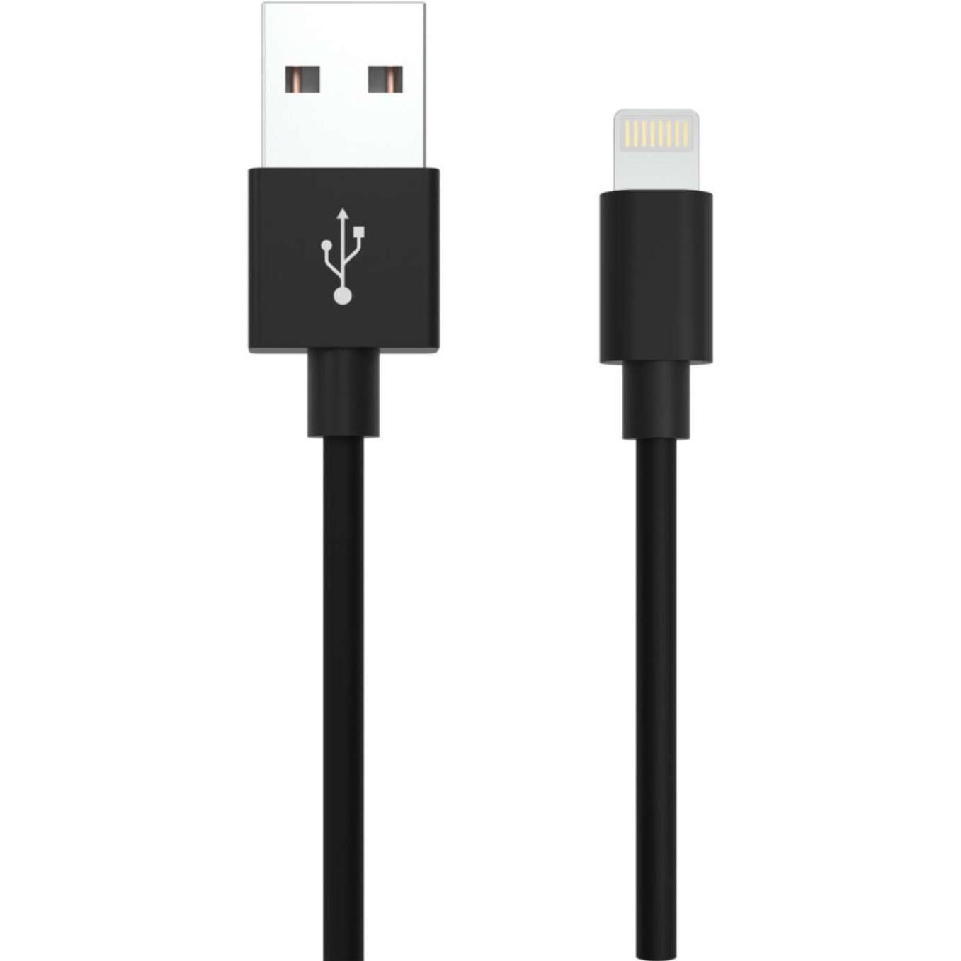 Ansmann Kabel Lightning->USB S/S 2,0m MFI (2 m, USB 2.0), USB Kabel