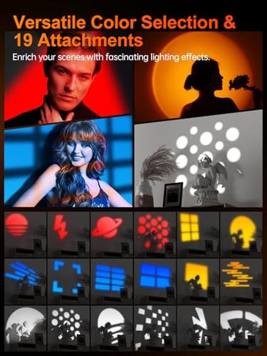 Image du produit Rollei LED-Effekt-Licht I Photoolex Gobo Light