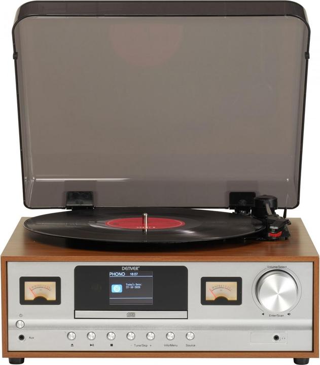 Immagine prodotto Denver MRD-52LW Sistema musicale retrò effetto legno chiaro (Manuale)