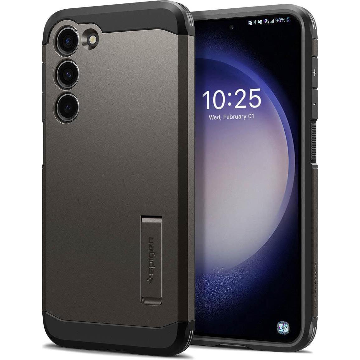Spigen Tough Armor (Samsung Galaxy S23), Smartphone Hülle, Grau