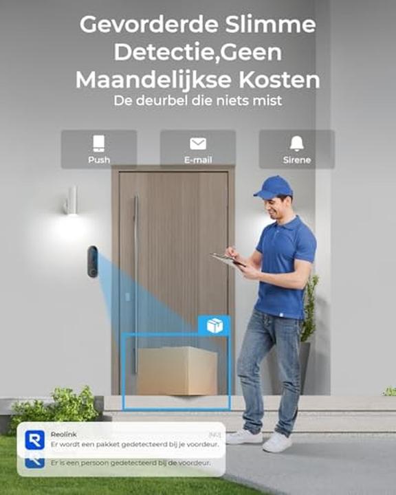 Produktbild Reolink Sonnette vidéo avec hub, 2K Wi-Fi double bande, détection intelligente, sans abonnement