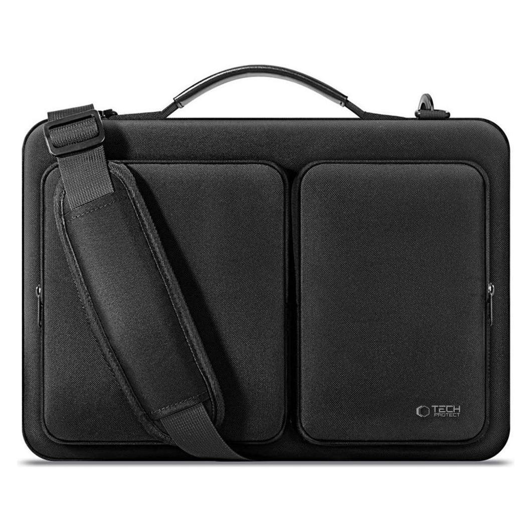 Tech-Protect Laptop Bag 13-14 Defender Bag - Black, Notebooktasche, Schwarz
