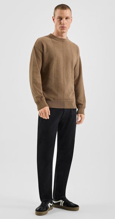 Produktbild s.Oliver Strickpullover Strukturierter Strickpullover (S)