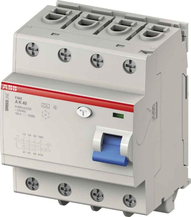 Produktbild ABB FI-Schutzschalter 4-polig 40A 0,03A