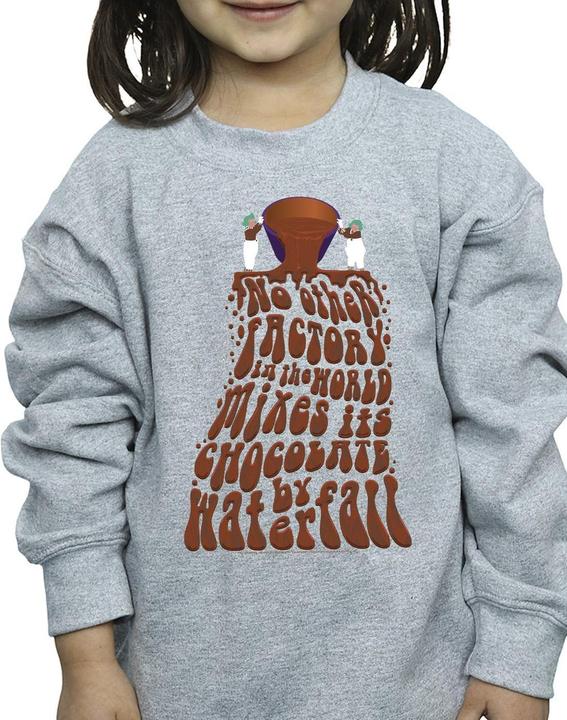 Produktbild Willy Wonka & the Chocolate Factory Chocolate Waterfall Sweatshirt Mädchen (152, 158)