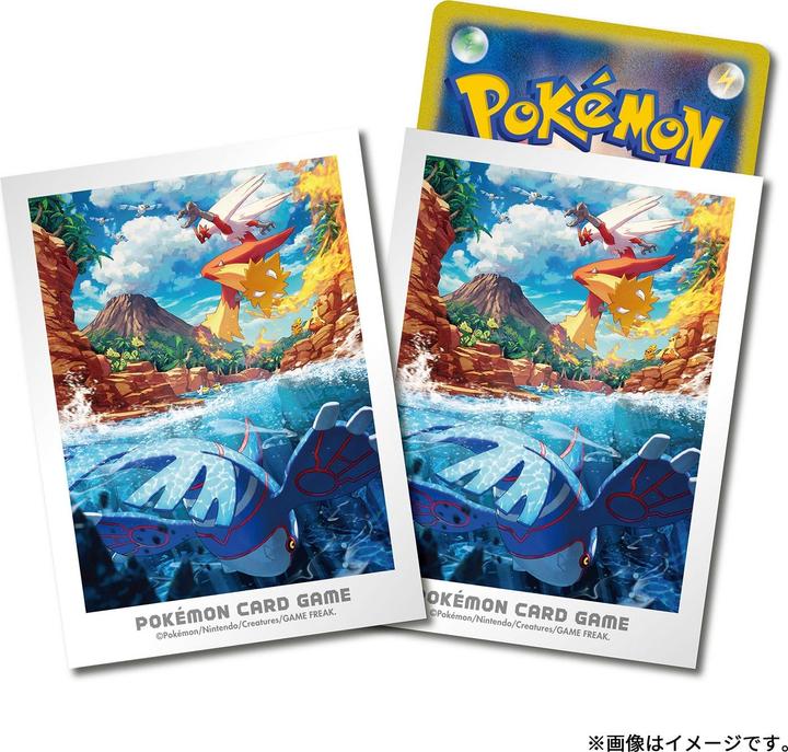 Produktbild Pokémon Pokemon Center Deck Sleeves Hoenn Adventure Kyogre & Blaziken