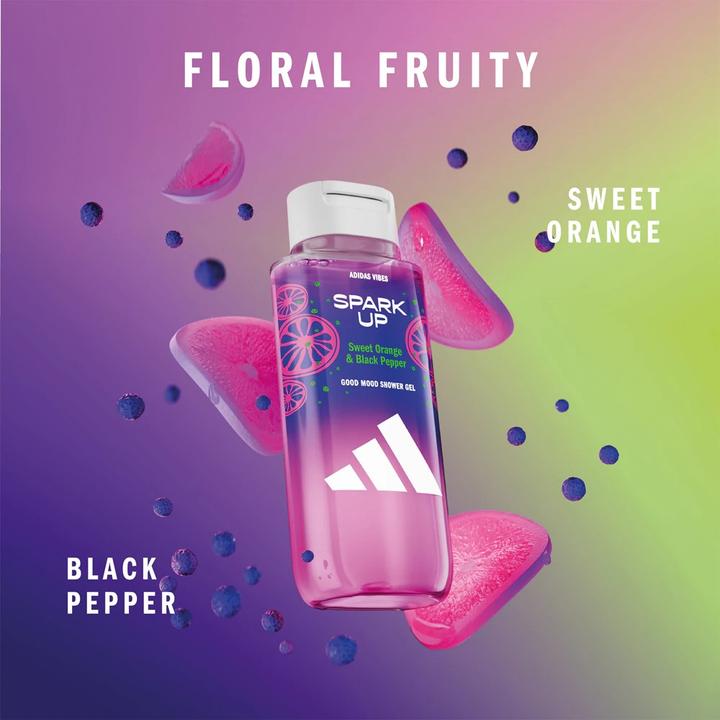 Actual product image Adidas Vibes Spark Up Shower Gel 400ml (400 ml)