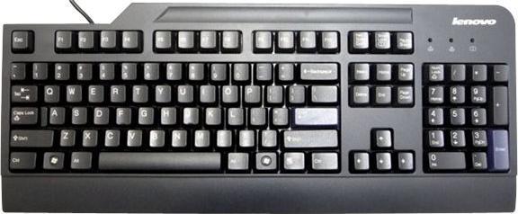 Actual product image Lenovo 73P5256, Pro Full-Size USB Keyboard - US English (US, Cable)