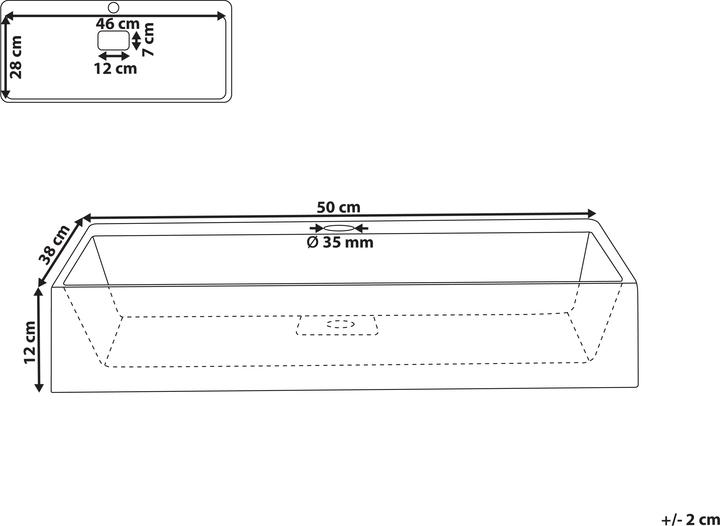 Actual product image Beliani Quenko (380 mm, 500 mm)