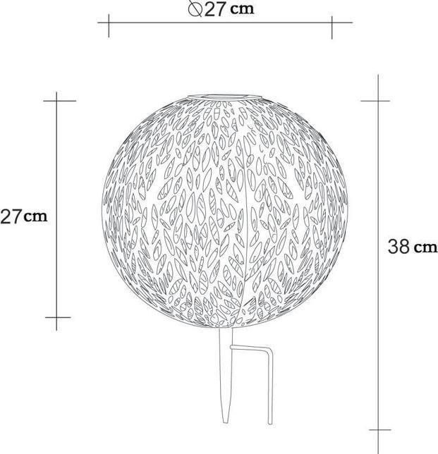 Image du produit Globo Lampe solaire silver gray 1xLED (IP44)