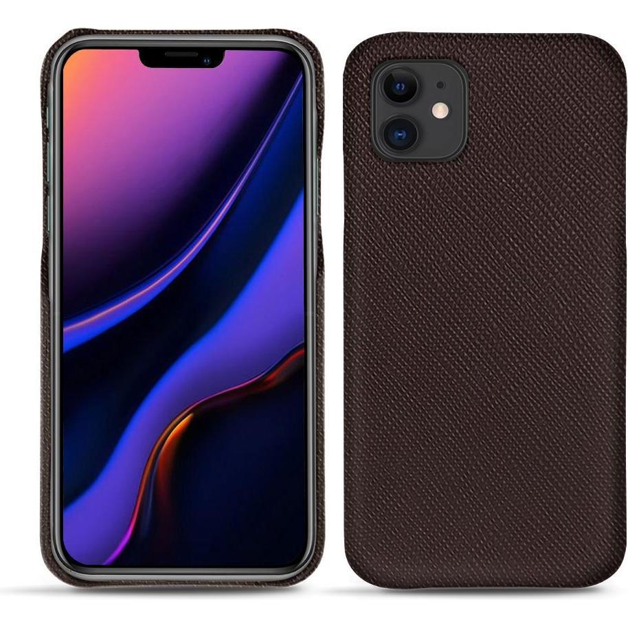 Noreve Lederschutzhülle (Apple iPhone 11), Smartphone Hülle, Braun