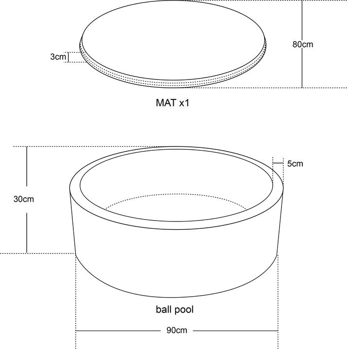 Productafbeelding Sunny Boaz ballenbad - grijs