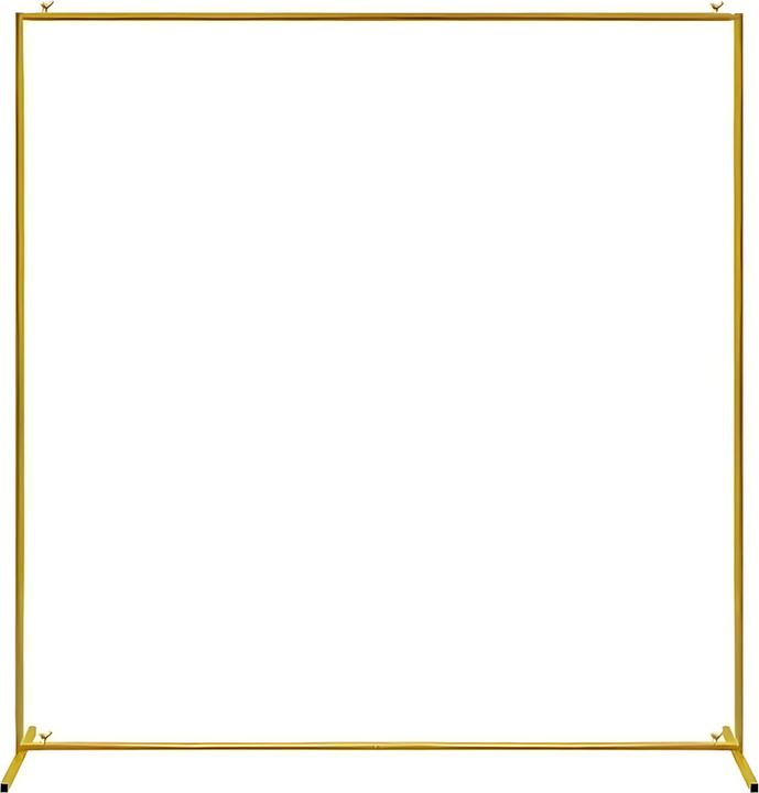 Produktbild Milkii Baby Shower/ Geburtstag Hintergrund Dekoration Ständer/ Rahmen, Gold, 200 x 200 cm