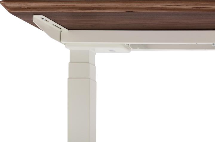 Image du produit Oakywood Pupitre en bois avec réglage de la hauteur - Plaqué - Plaqué noyer / 120x60 / Blanc - Oakywo