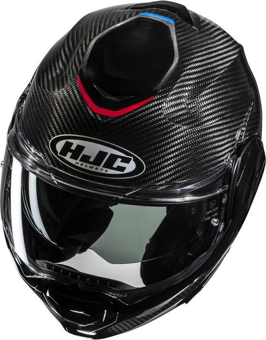 Actual product image HJC F100 CARBON STAN Klapphelm carbon-rot-blau MC21 XL (XL)