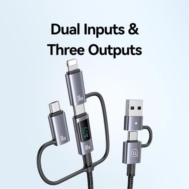 Produktbild Usams 6in1 USB Kabel (1.20 m, USB 2.0, 60 W)
