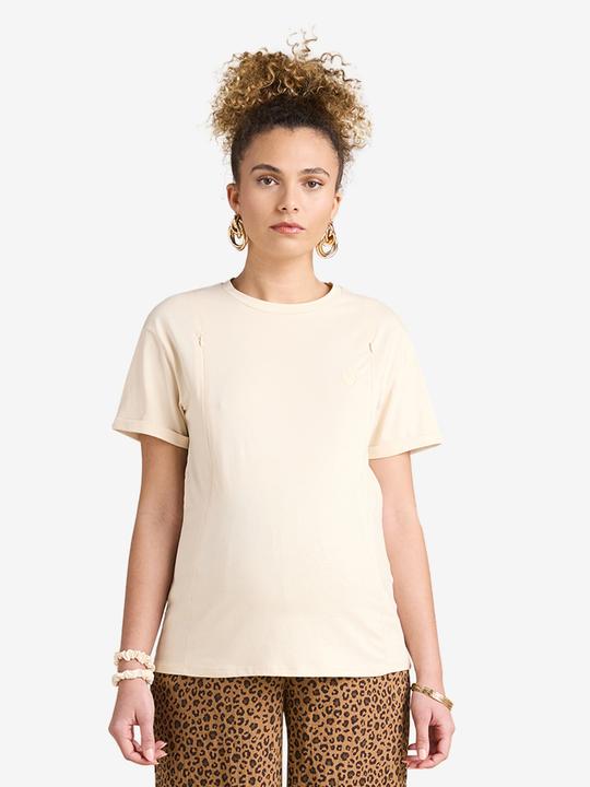 Actual product image Envie de Fraise Bio-Kollektion: T-Shirt mit Frottee-Schrift für Schwangerschaft und Stillzeit