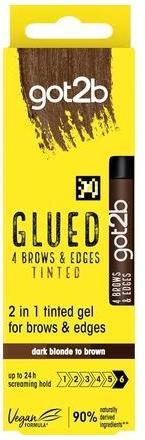 Immagine prodotto Schwarzkopf Got2b Glued Brows & Edges Tinted Gel Dark Brown 16ml (Gel per capelli, 16 ml)