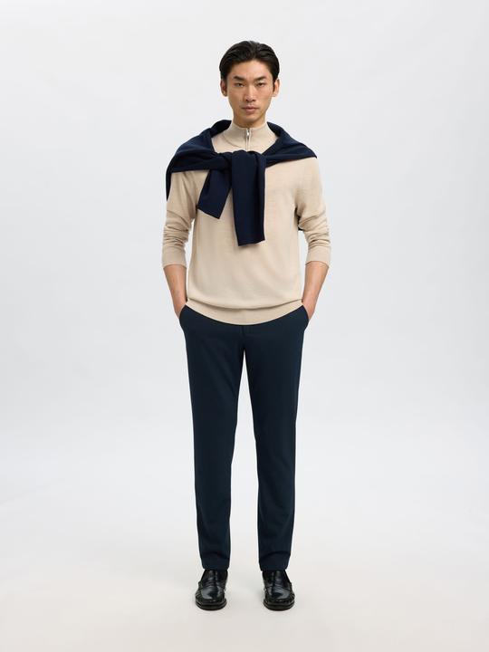 Actual product image Selected Homme Slhtray Ls Knit Merino Half Zip Noos (M)