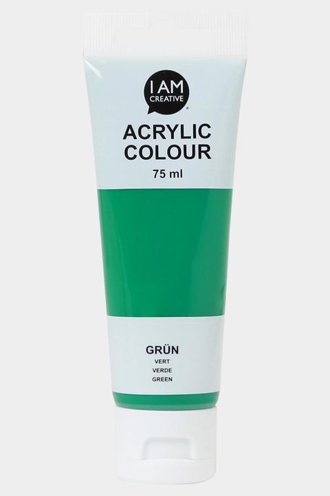 Produktbild I Am Creative Basic Acryl, Acrylfarbe auf Wasserbasis, 75 ml (Grün, 75 ml)