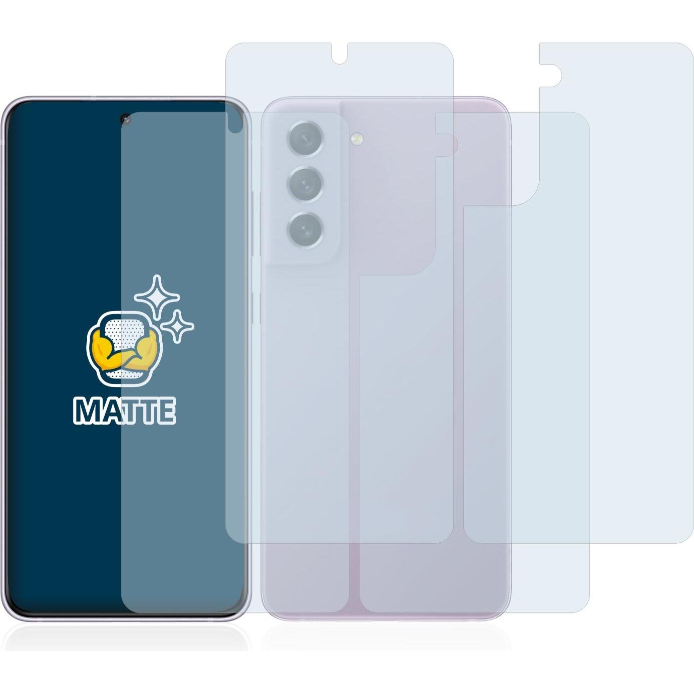 Thumbnail - BROTECT Entspiegelungs-Schutzfolie Displayschutz Matt (2 Stück, Samsung Galaxy S21), Smartphone Schutzfolie, Grau