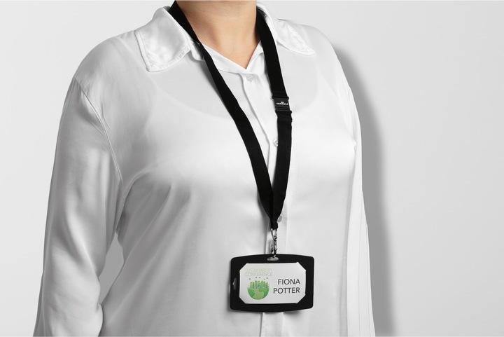 Actual product image Durable Name badge made from recycled paper
