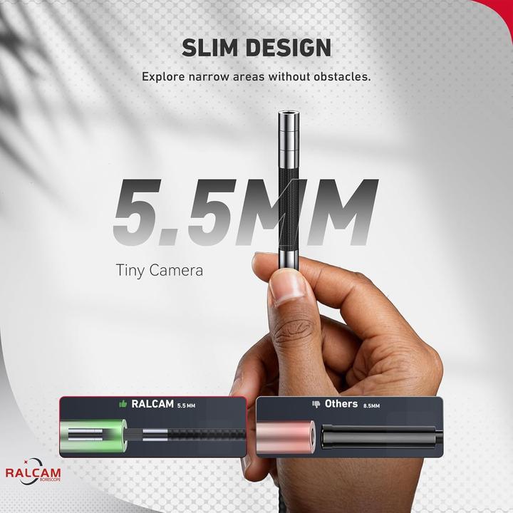 Actual product image Ralcam Endoscope Camera with Light