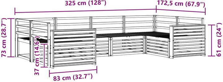 Produktbild vidaXL Outdoor-Sofa